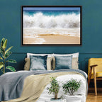 Breaking Wave Over Wet Sand Wall Art