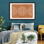 Terracotta Timelapse Circles Wall Art