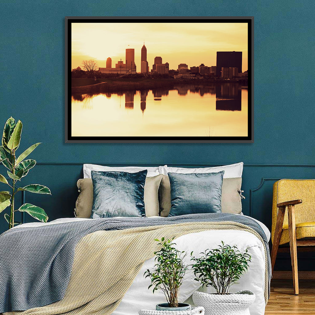 Indianapolis Golden Hour Skyline Wall Art