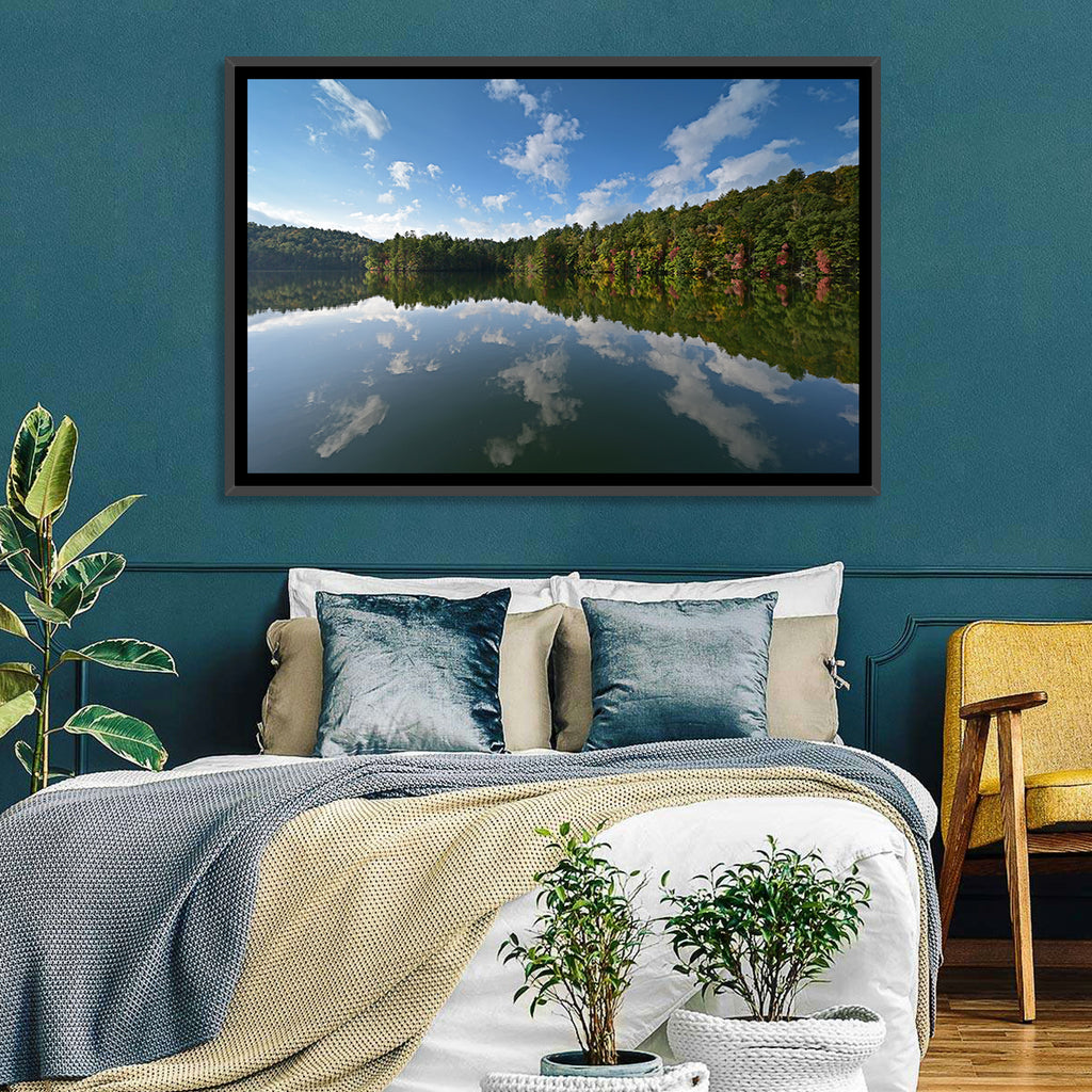 Autumn Reflection at Lake Santeetlah Wall Art
