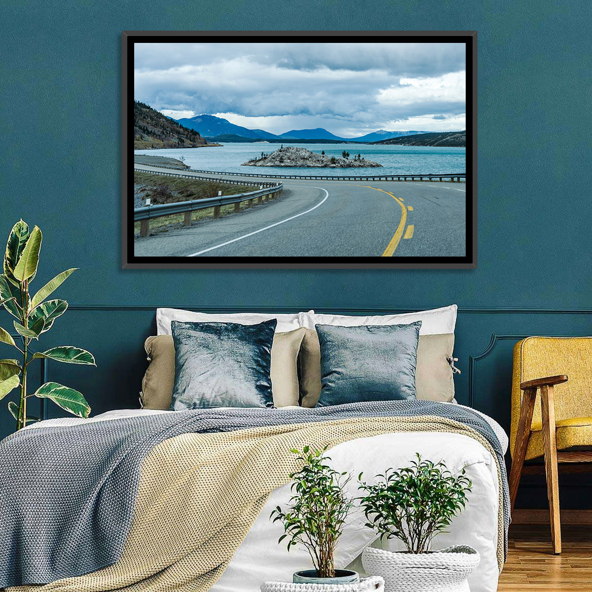 David Thompson Highway 11, Abraham Lake Wall Art in a room, landscape
