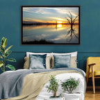 Murray River Sunset Reflection Wall Art