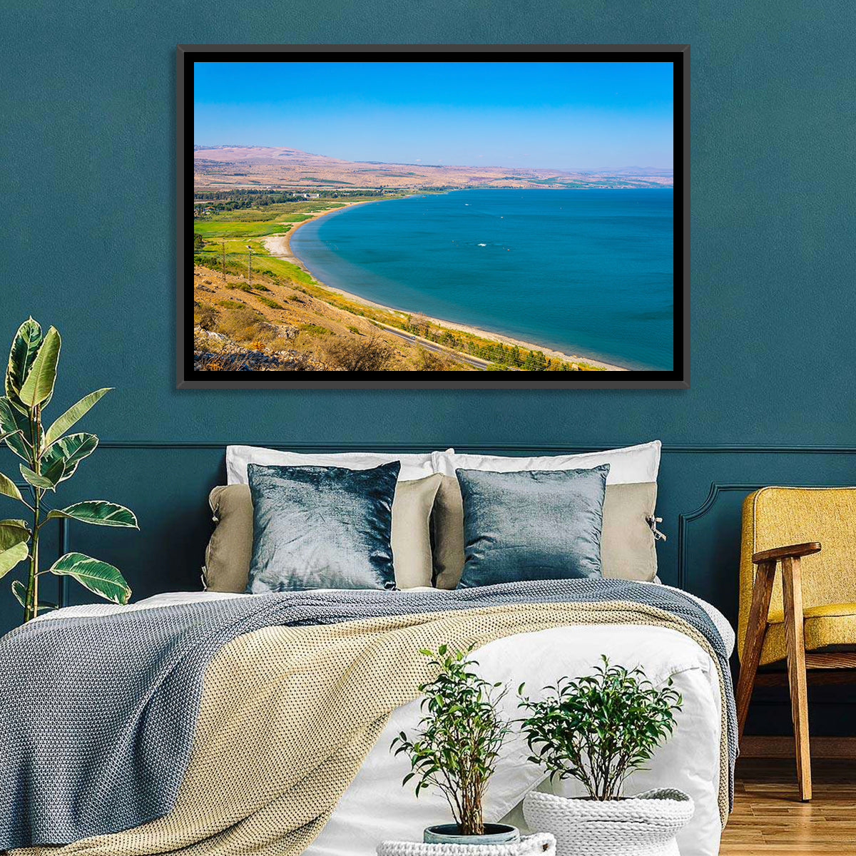 Sea of Galilee, Tiberias Wall Art in a room, landscape