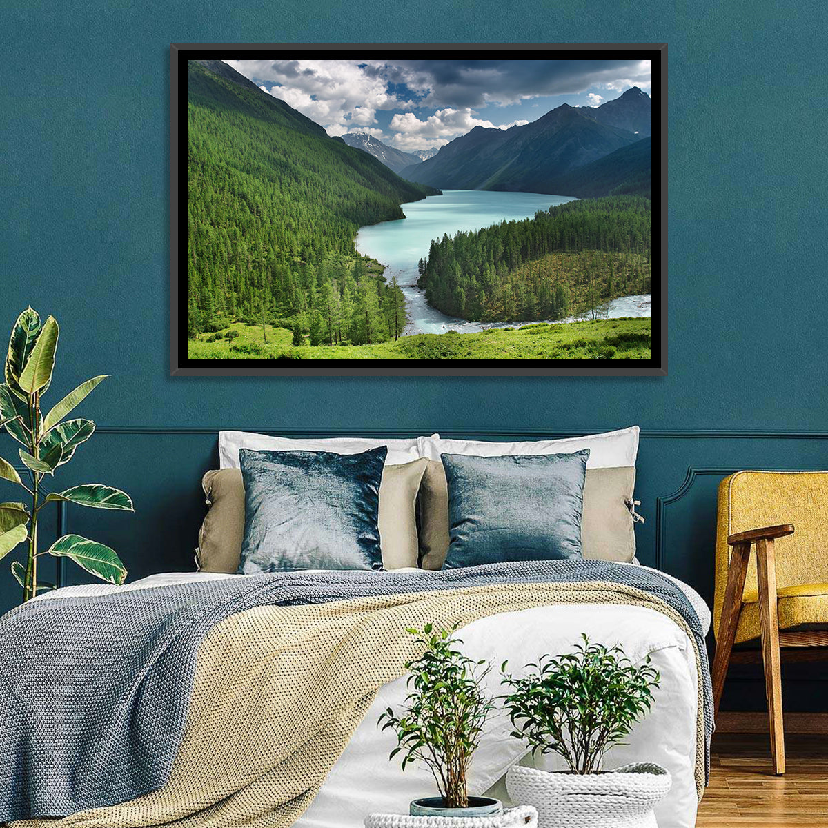 Kucherlinskoe Lake, Altai Wall Art in a room, landscape