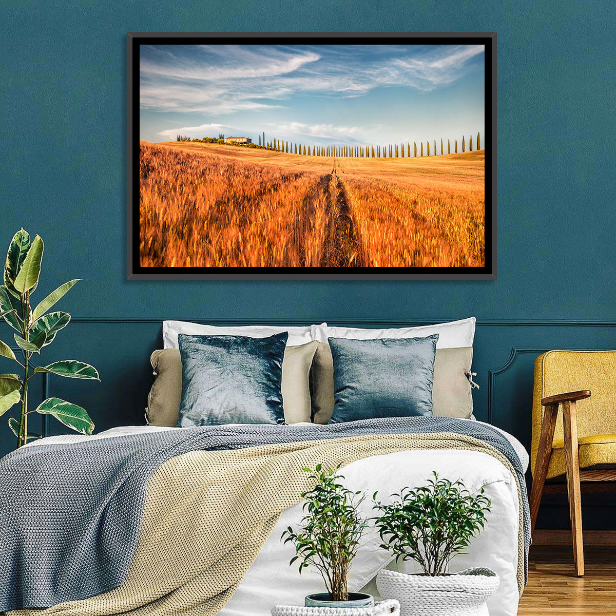 Tuscan Wheat Field Wall Art