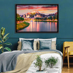Hohensalzburg Fortress at Sunset Wall Art