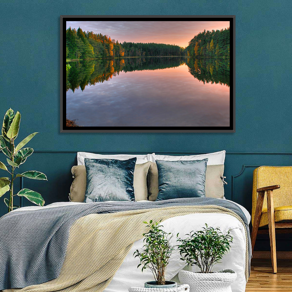 Estonian Lake at Golden Hour Wall Art
