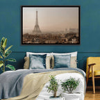 Eiffel Tower Over Paris Rooftops Wall Art