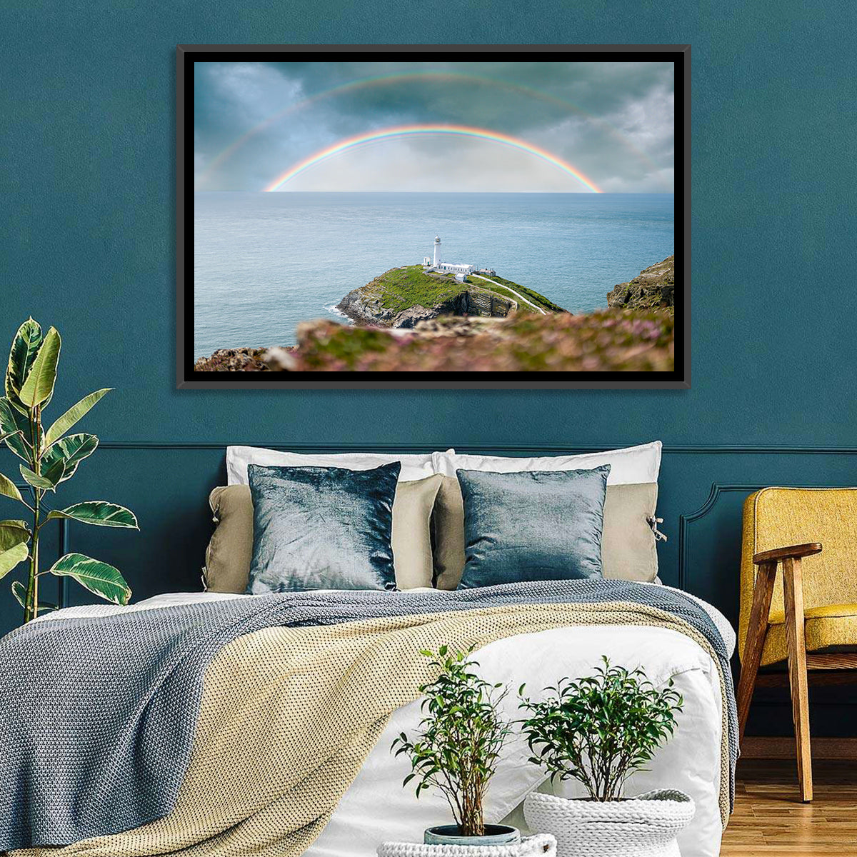 South Stack Lighthouse Coastline Wall Art