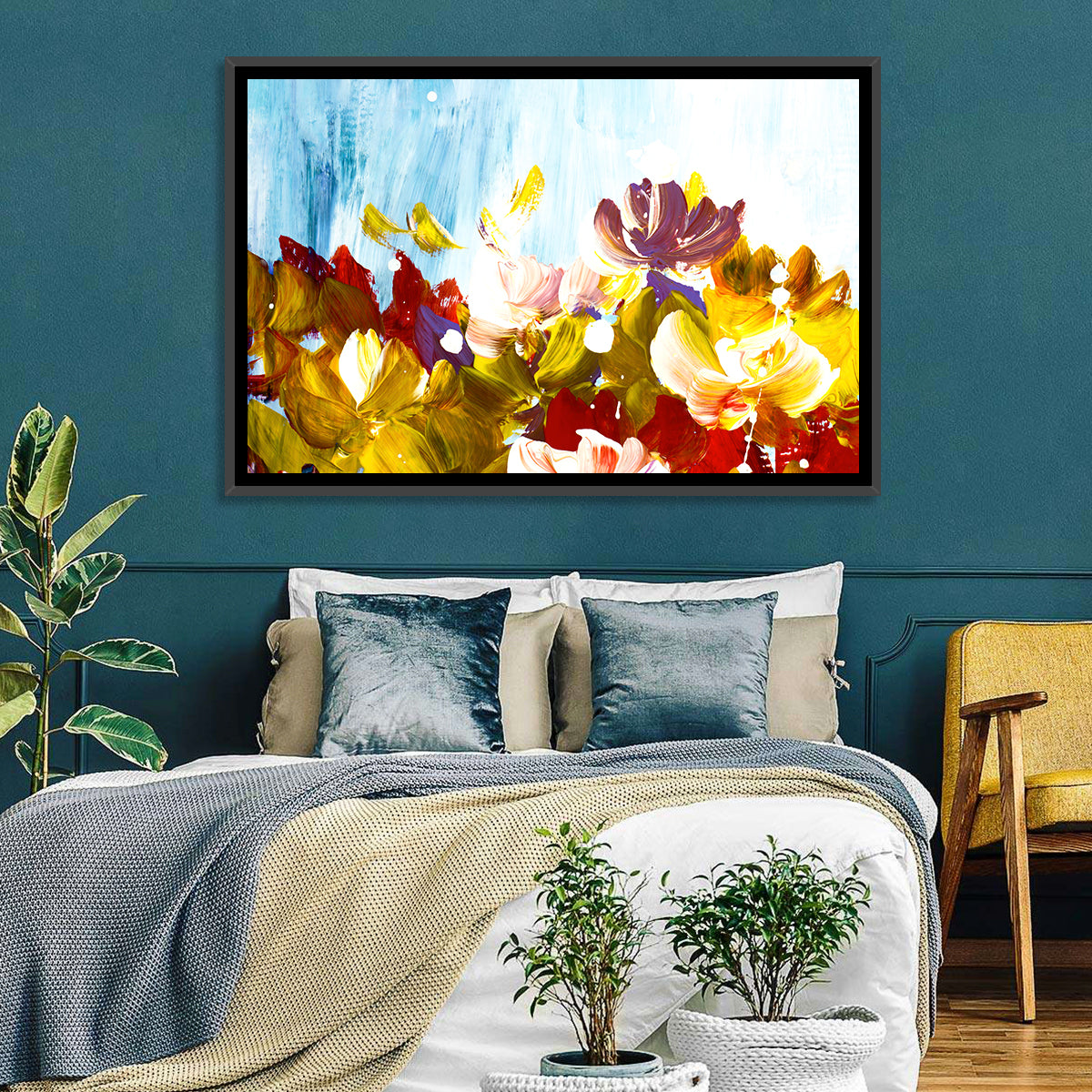 Impasto Floral Garden Wall Art
