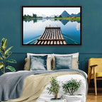 Li River Bamboo Raft, Guilin Wall Art