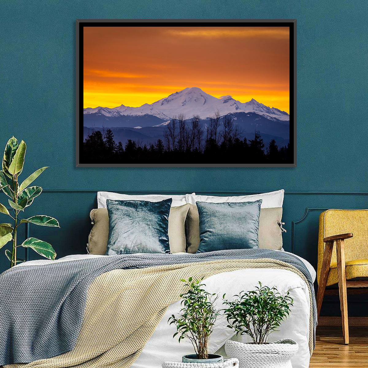 Sunrise Over Mount Baker Wall Art