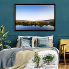 Peaceful River Sunset Wall Art