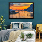 Lake Garda Sunset Birds Wall Art