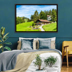Wengen Alpine Chalet Path Wall Art