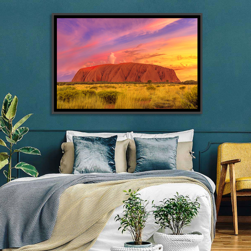 Uluru Golden Hour Sunset Wall Art