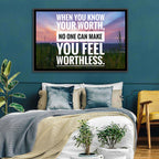 When You Know Your Worth, Golden Hour Wall Art