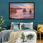 Twelve Apostles Sunset Sea Stacks Wall Art