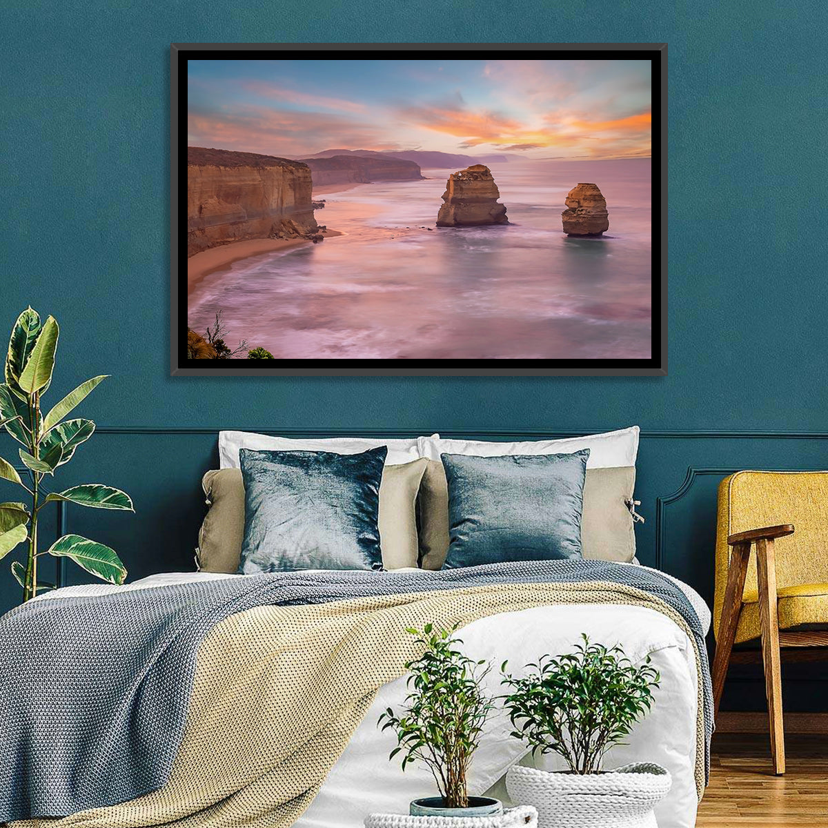 Twelve Apostles Sunset Sea Stacks Wall Art