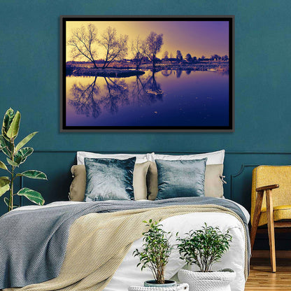 Winter Lake Morning Wall Art