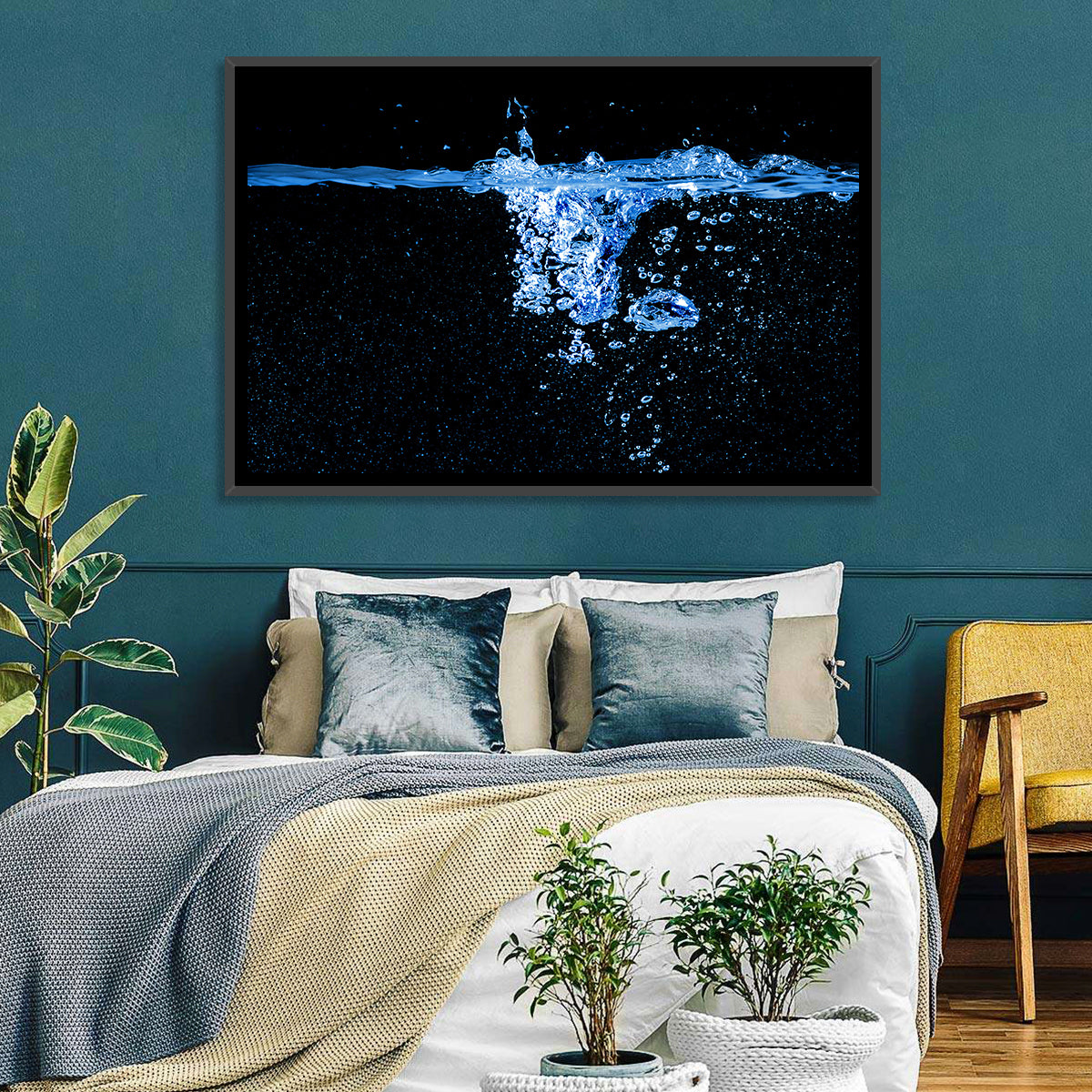 Underwater Bubble Motion Wall Art