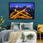 Hanyang District Interchange Nightscape Wall Art
