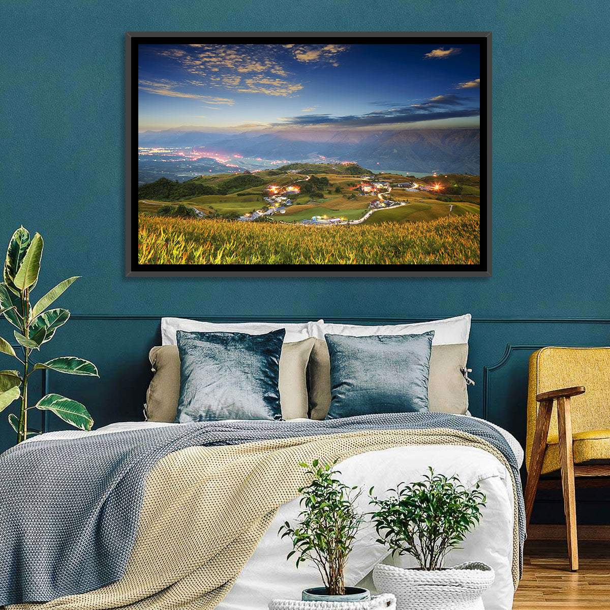 Sixty Stone Mountain Nightscape Wall Art