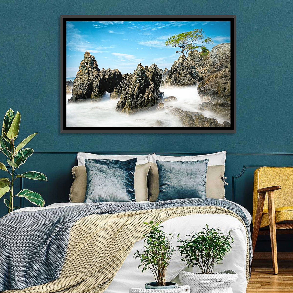 Karang Bebay Misty Shore Wall Art