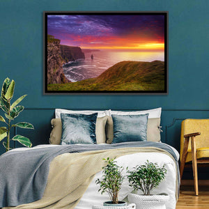 Moher Cliffs Sunset Wall Art