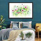 Airy Wildflower Meadow Watercolor Wall Art