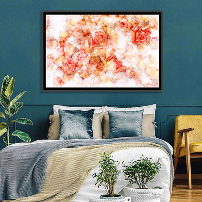 Dry Roses Abstract Wall Art