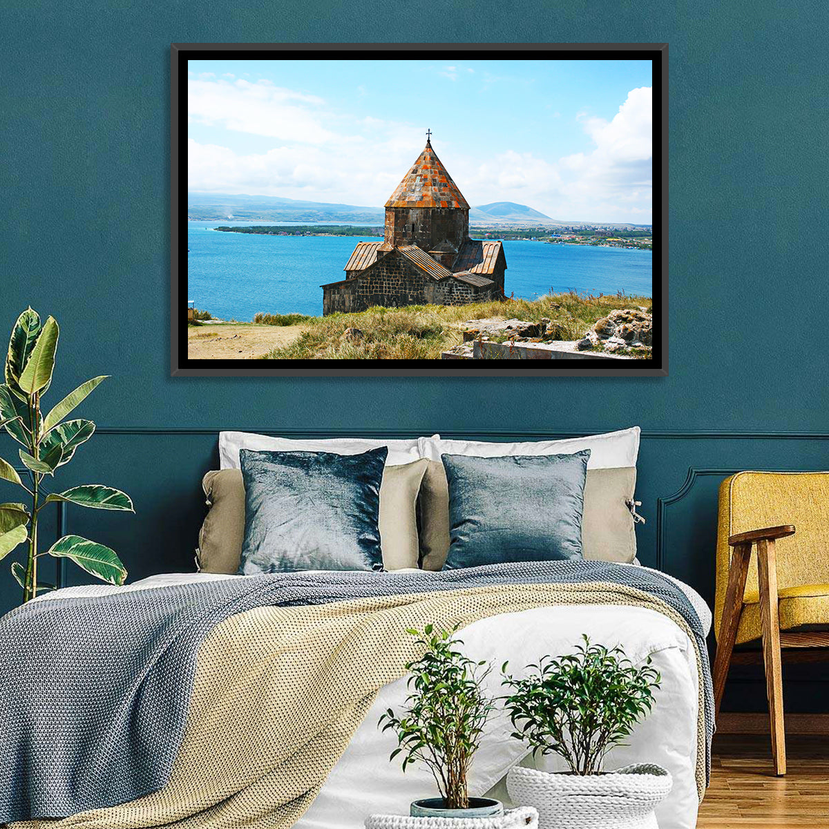 Sevanavank Monastery, Lake Sevan Wall Art in a room, landscape