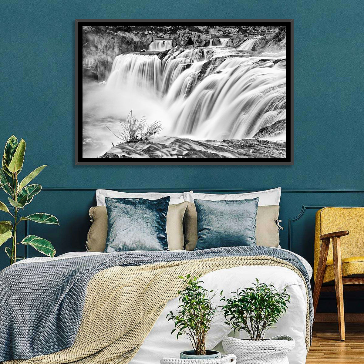 Shoshone Falls, Twin Falls Wall Art in a room, landscape