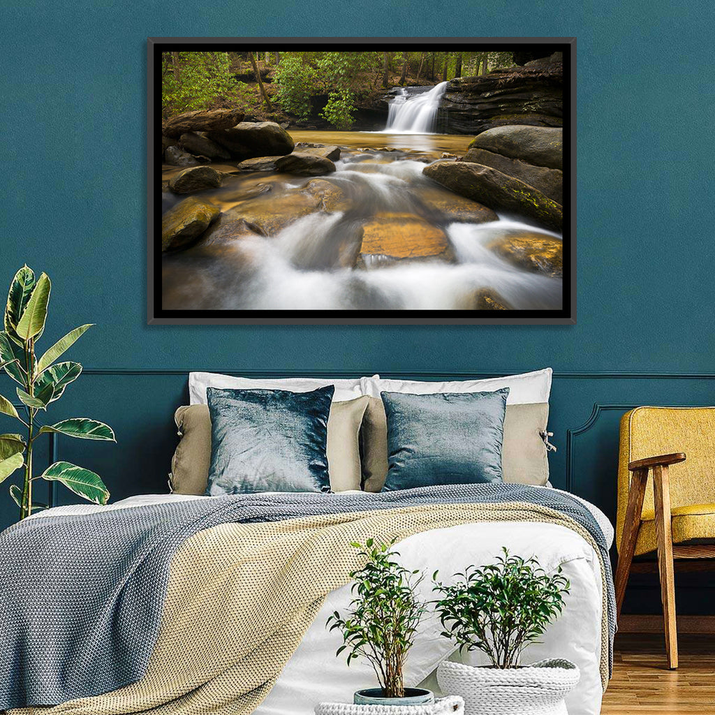South Carolina Forest Waterfall Wall Art