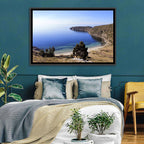 Titicaca Cliffs and Turquoise Water Wall Art