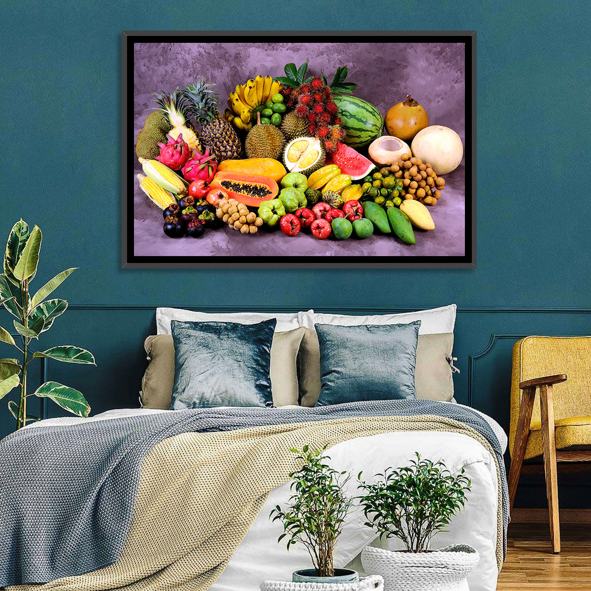 Tropical Fruit Still Life Wall Art