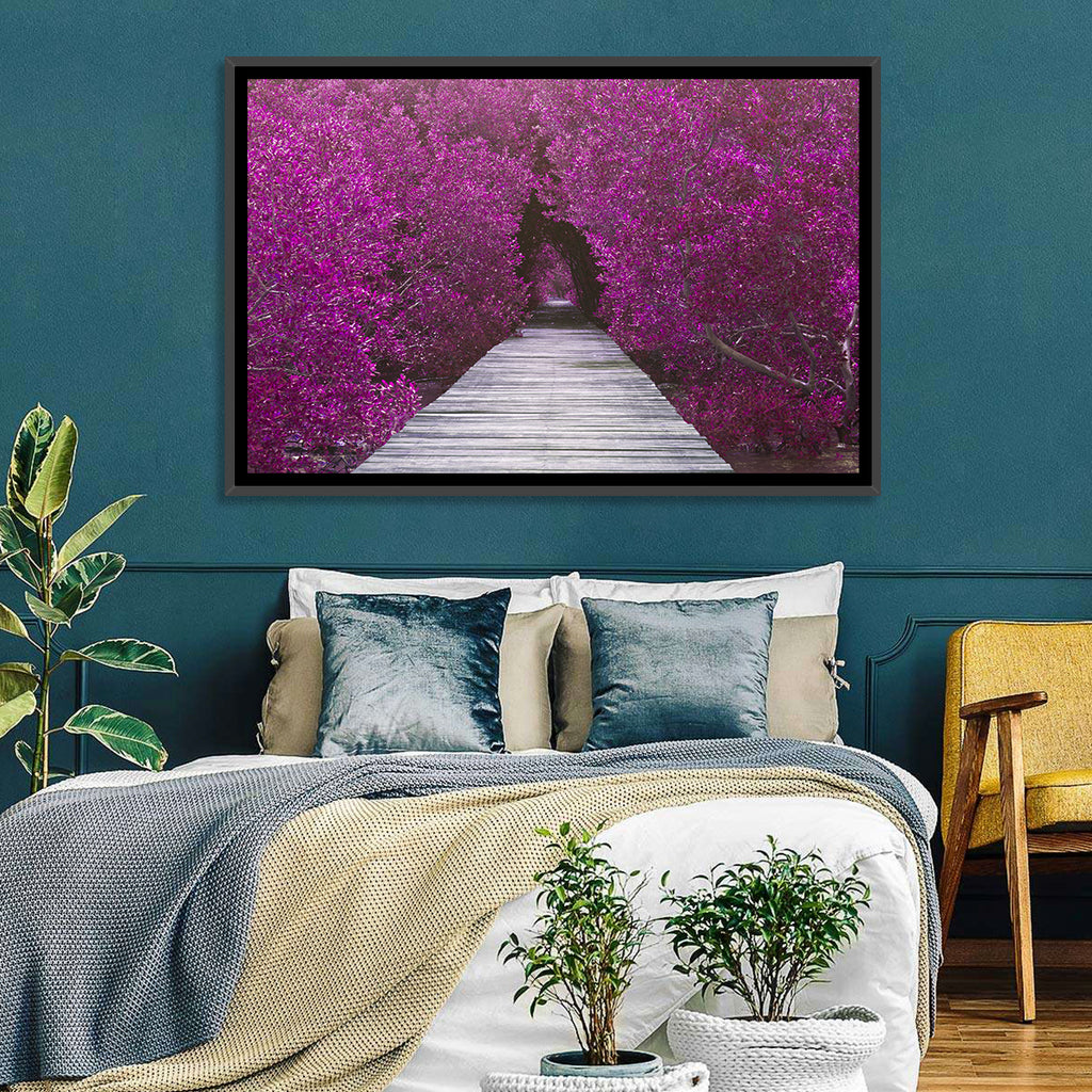 Magenta Mangrove Pathway Wall Art