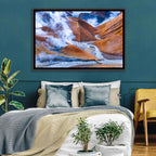 Geothermal Valley with Footbridge Wall Art