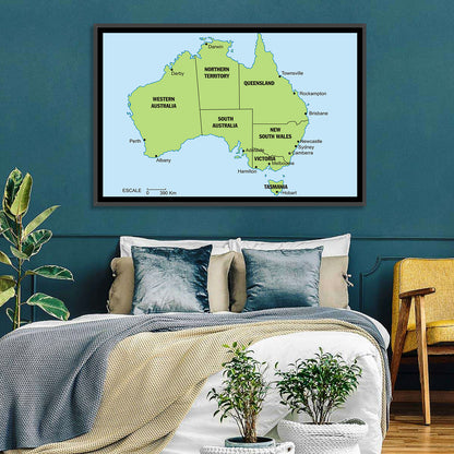 Australia Map Wall Art