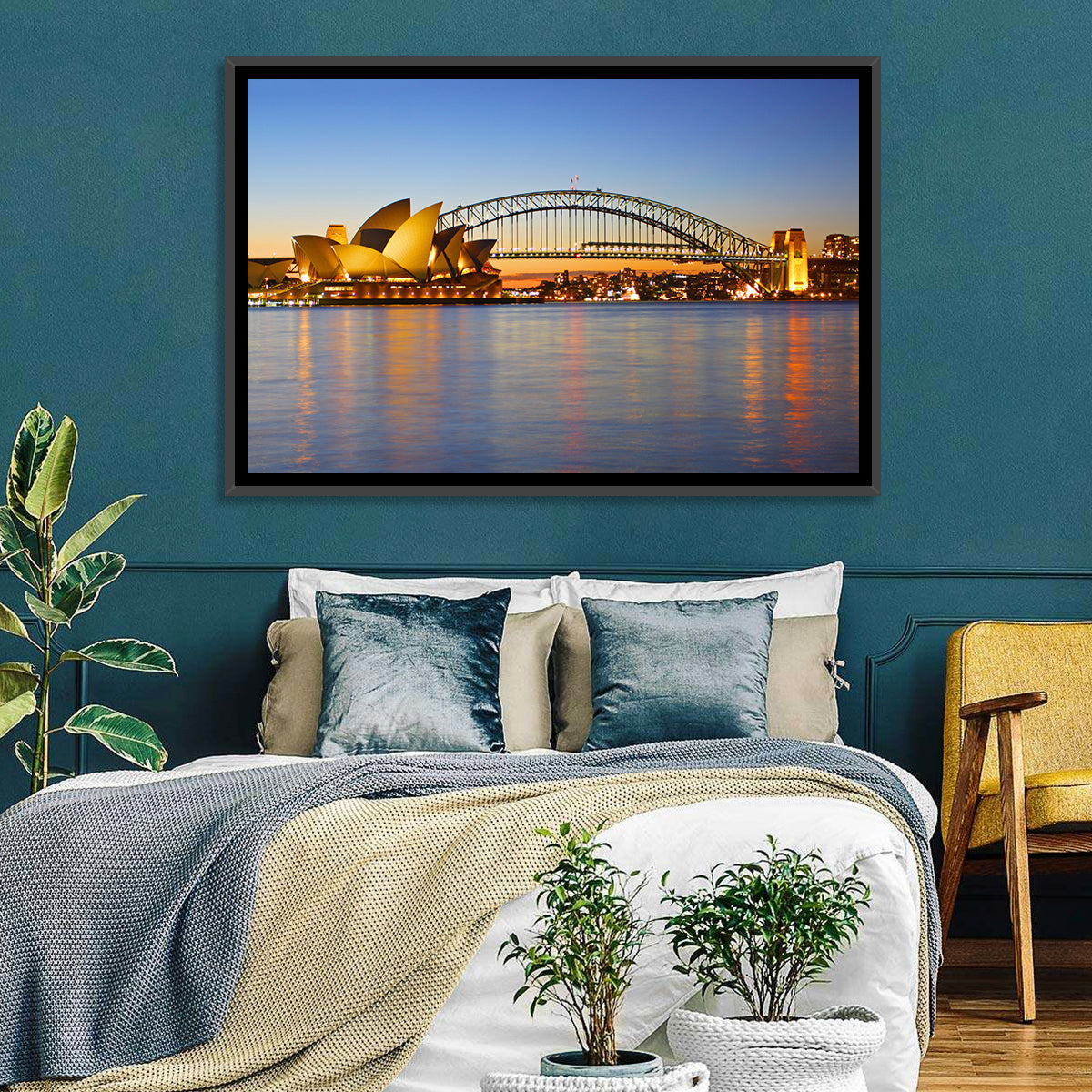 Sydney Harbour Bridge and Opera House Wall Art