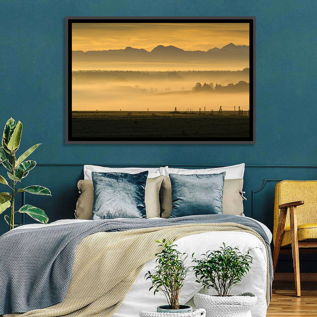 Bavarian Alps Morning Haze Wall Art