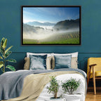 Sunlit Terraced Tea Hills Wall Art