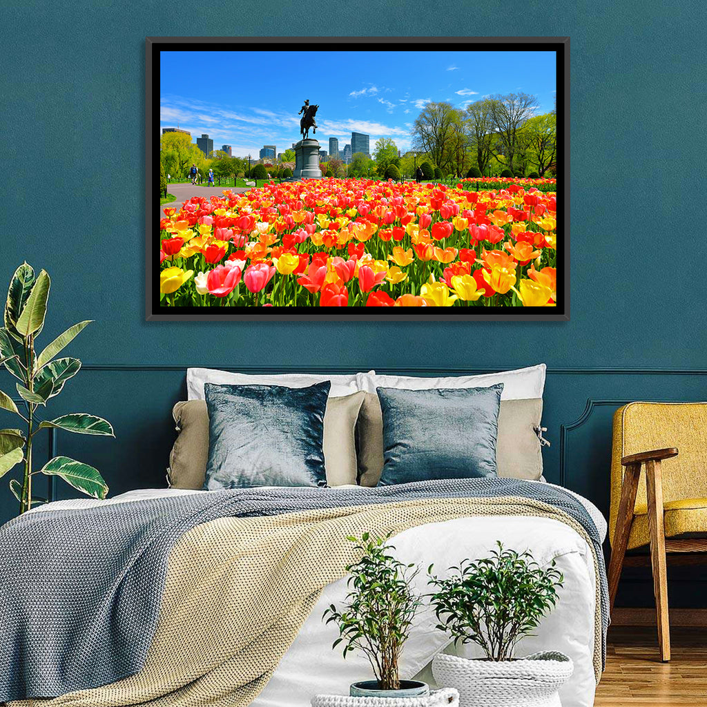 Boston Public Garden Tulips Wall Art