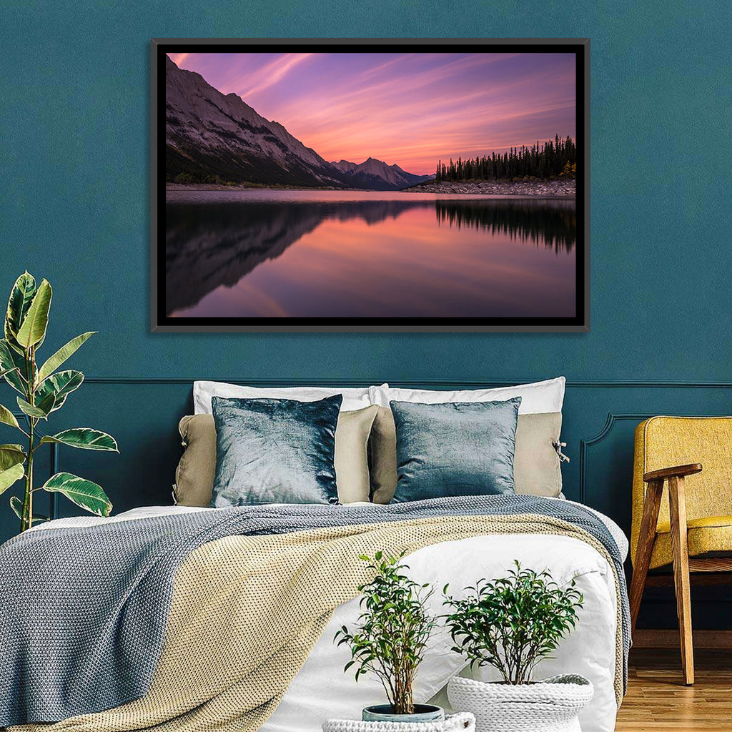 Medicine Lake Sunset Reflection Wall Art