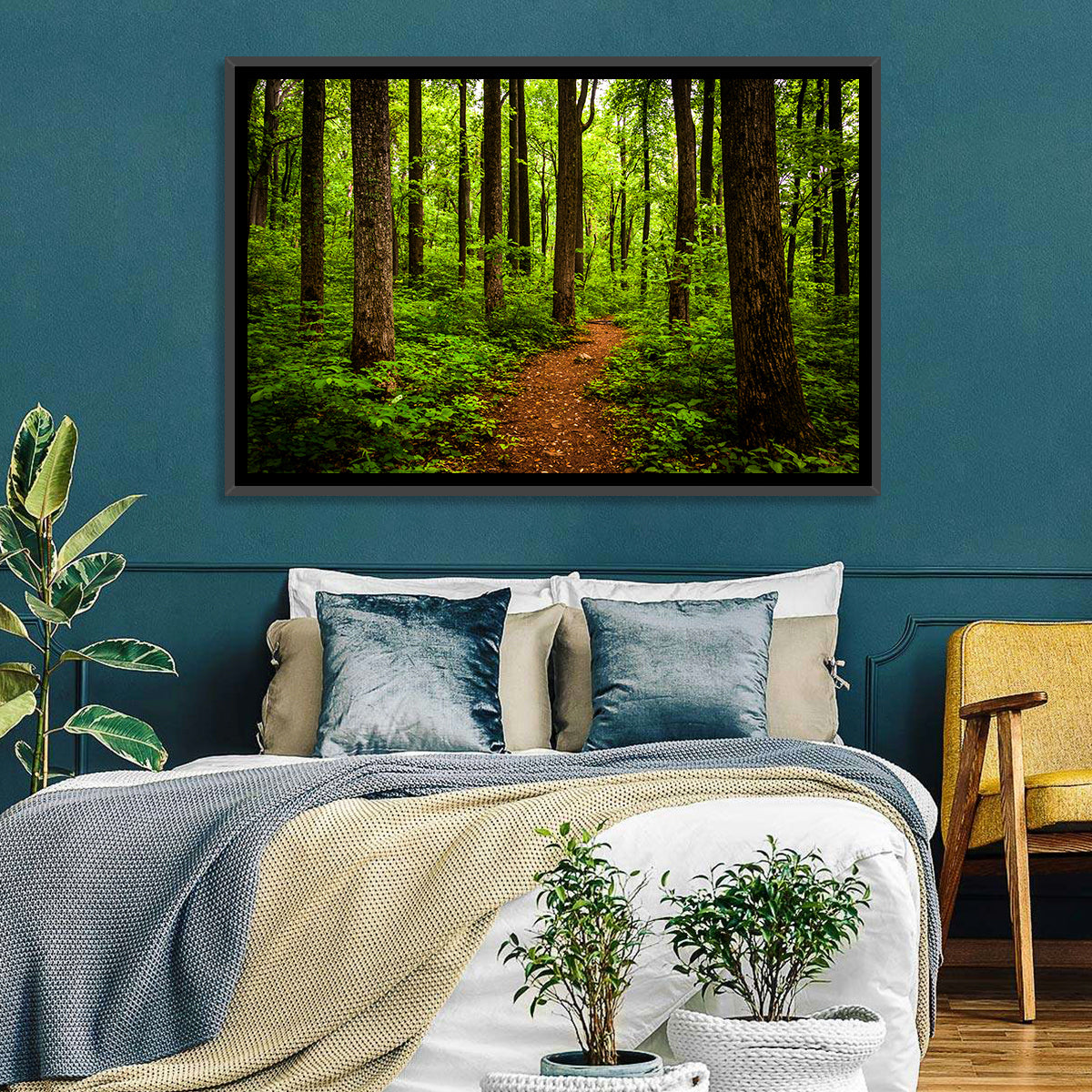 Shenandoah National Park Trail Wall Art in a room, landscape