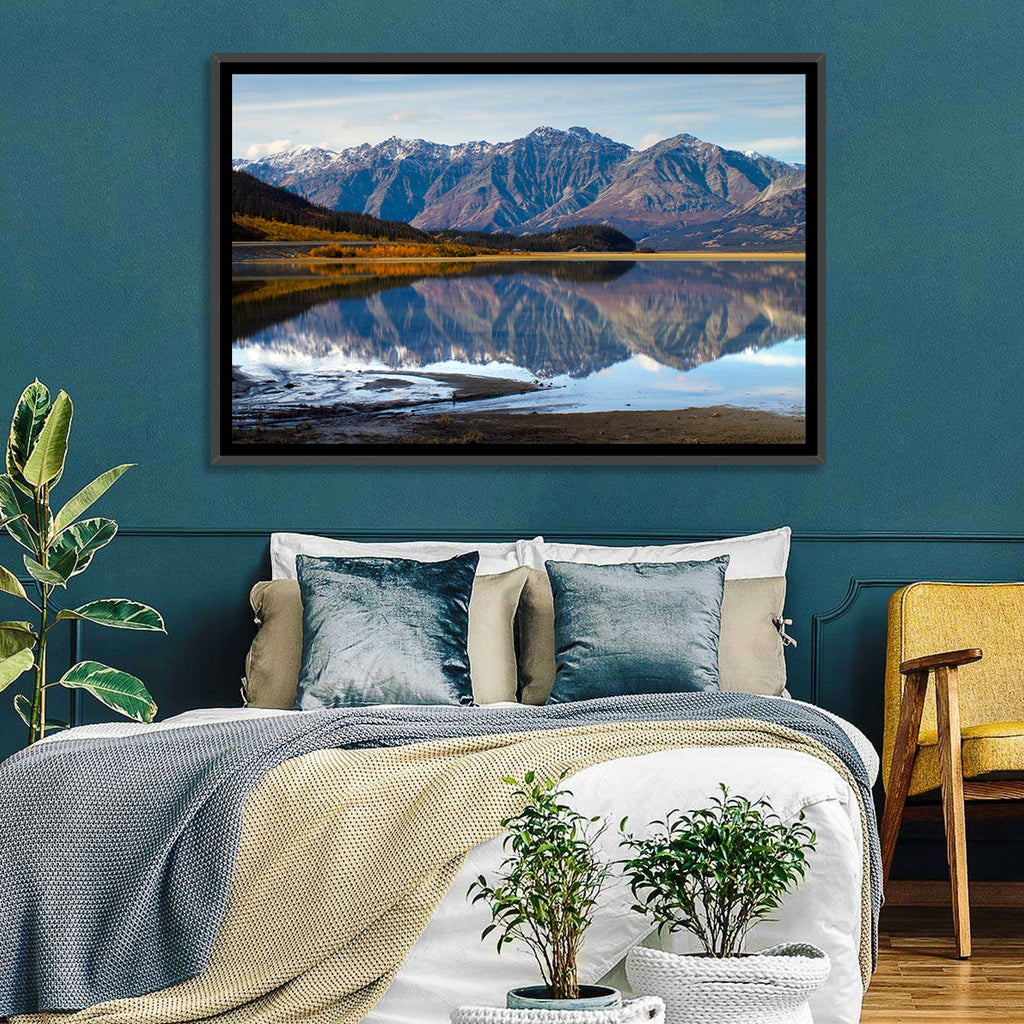 Kluane Lake Autumn Reflection Wall Art