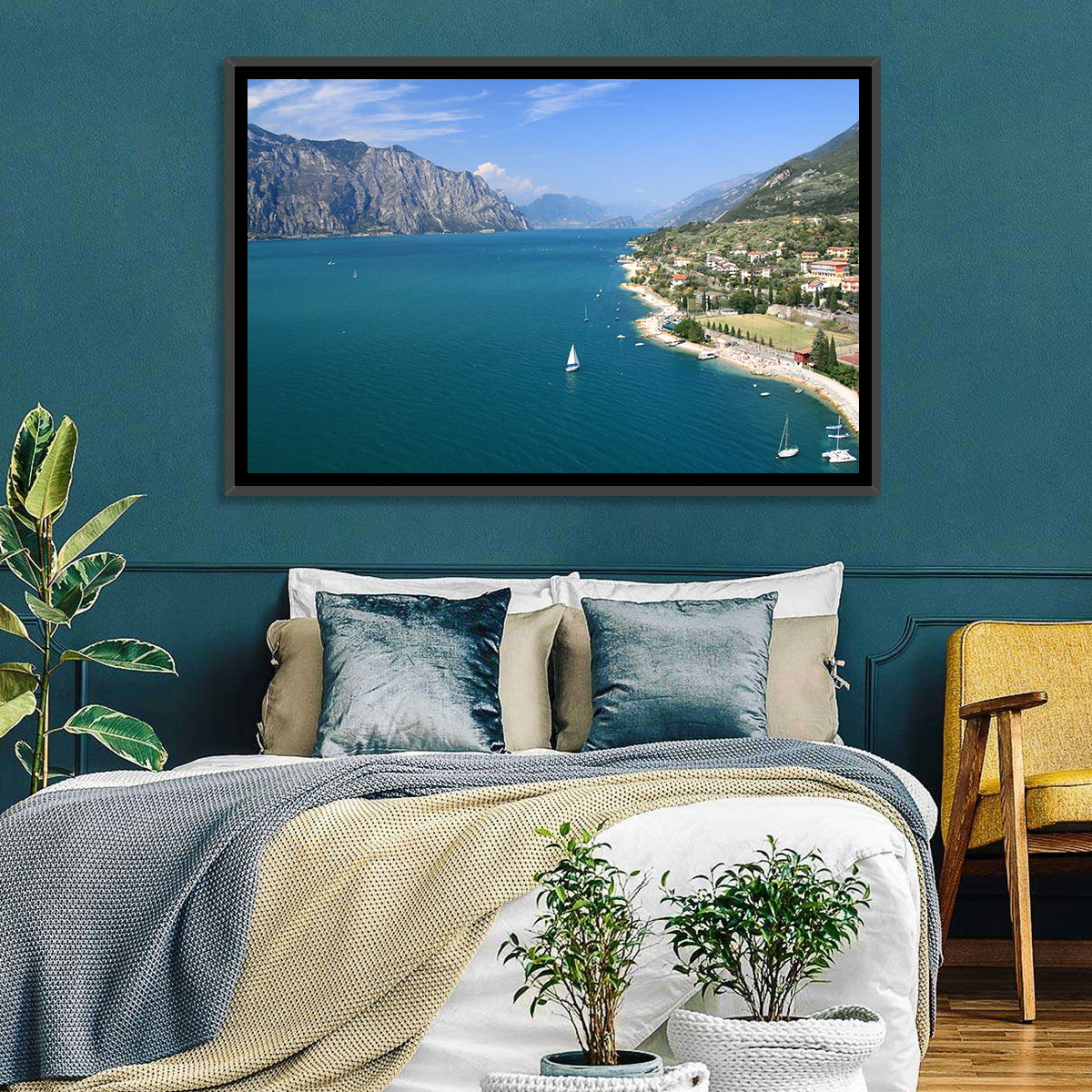 Malcesine, Lake Garda Wall Art in a room, landscape