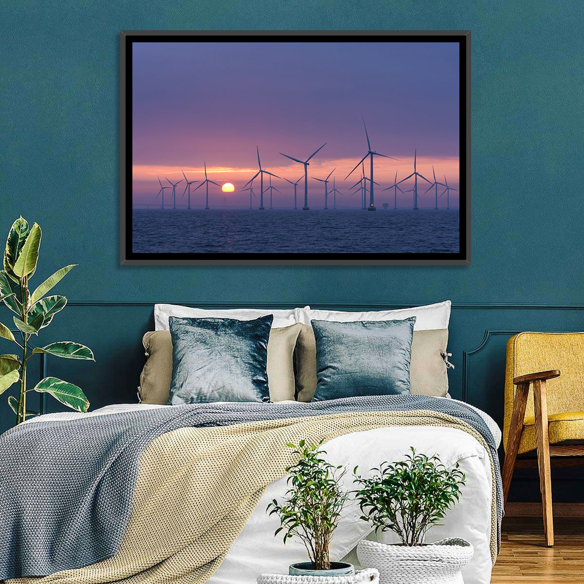 Twilight Offshore Wind Farm Wall Art