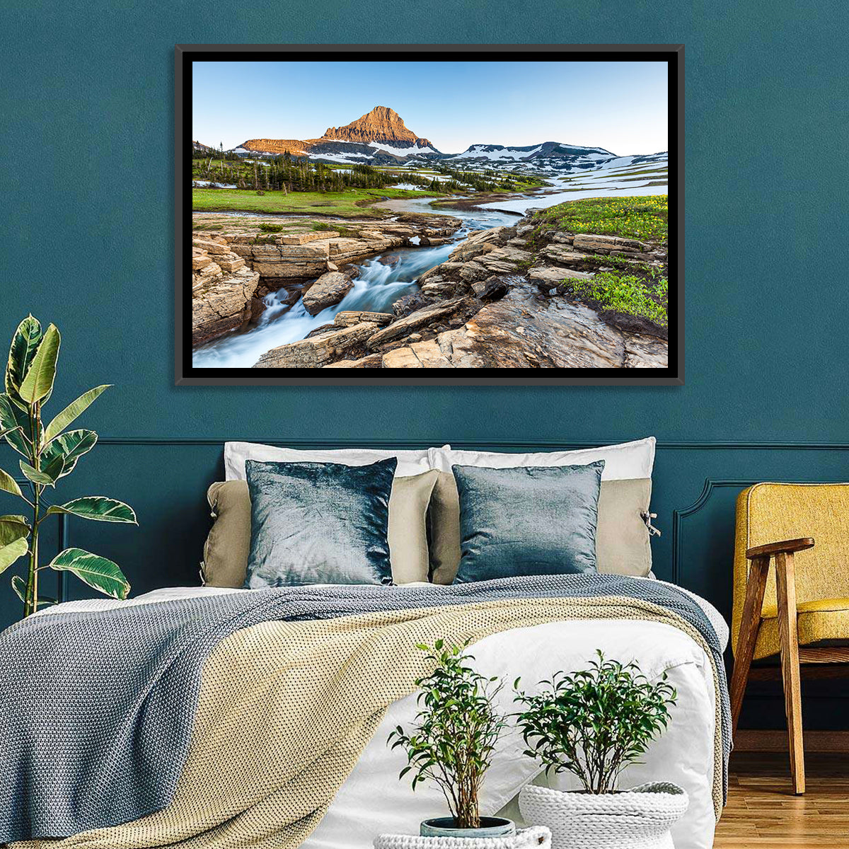 Logan Pass Golden Hour Wall Art
