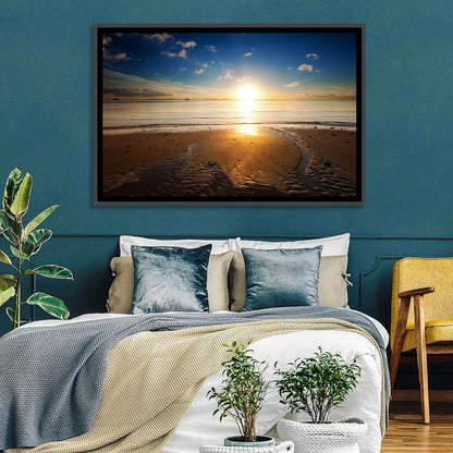 Sea Beach Sunrise Wall Art